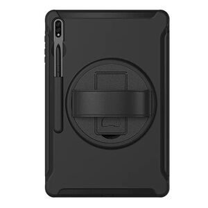 PROTECTION Hand Strap Series Case for Samsung Galaxy Tab S8+ - Black